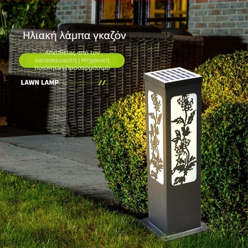LED εξωτερική ηλιακή λάμπα γκαζόν κινεζικού στυλ, IP65, φωτισμός τοπίου για κήπο, βίλα και πάρκο