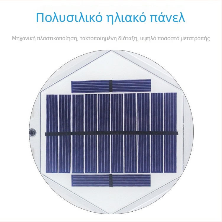 LED εξωτερικός αδιάβροχος φωτισμός τοίχου μπαλκονιού με αισθητήρα, αλουμινίου κράμα, ηλιακή λάμπα κήπου 1.28 m