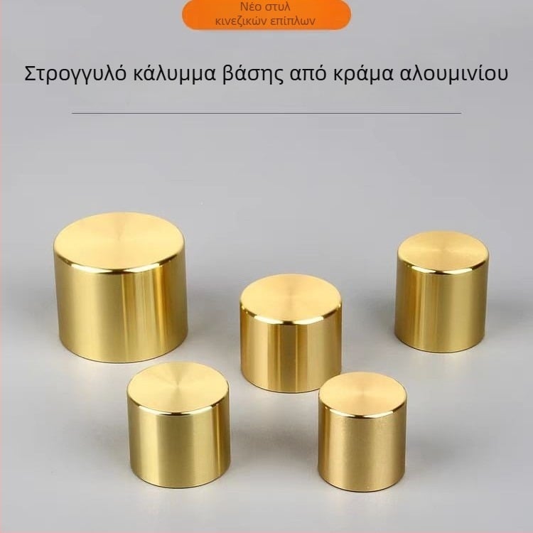 Καλύμματα ποδιών από κράμα αλουμινίου με αντίγραφο χαλκού για έπιπλα σε νέο κινεζικό στυλ, τραπέζια και καρέκλες
