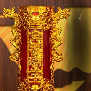 Κρυστάλλινες κεριά για τον Βούδα, λαμπάδες βουτύρου χωρίς καπνό, κόκκινα ανθεκτικά στον άνεμο κεριά για οικιακό ναό και μετεγκατάσταση