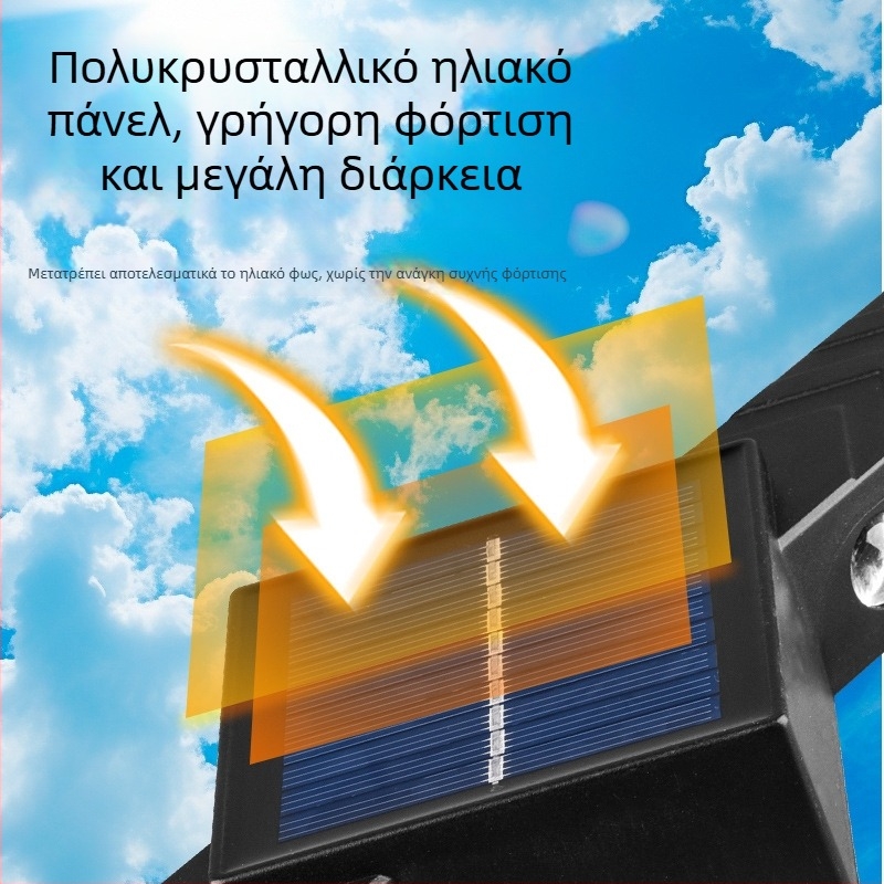 Ηλιακό φως κήπου για μπαλκόνι, εξωτερικό αδιάβροχο φωτιστικό τοίχου με διπλή κεφαλή, επάνω-κάτω φωτισμός