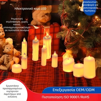Δημιουργικό Χριστουγεννιάτικο LED ηλεκτρονικό κερί – USB τροφοδοσία, επιτραπέζιο διακοσμητικό και νυχτερινό φως