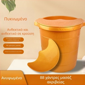 Φαρδύς πλαστικός κάδος ποδιών με μασάζ, ανθεκτικός στη θραύση, υψηλός σχεδιασμός για πλύσιμο μέχρι τις γάμπες