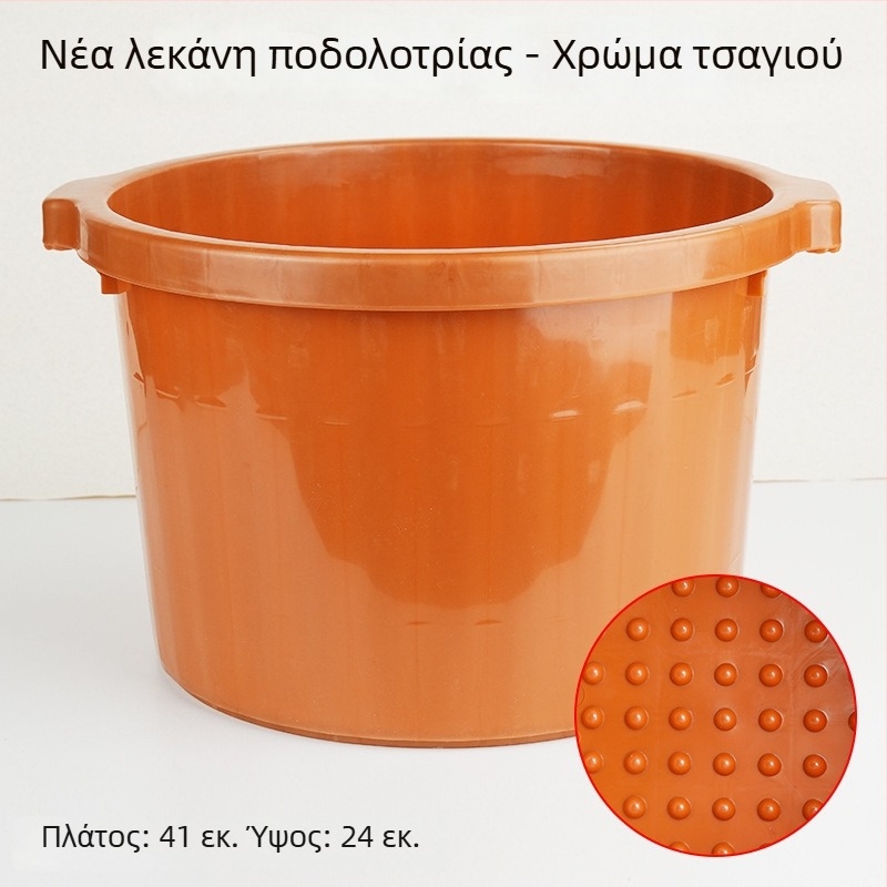 Φαρδύς πλαστικός κάδος ποδιών με μασάζ, ανθεκτικός στη θραύση, υψηλός σχεδιασμός για πλύσιμο μέχρι τις γάμπες