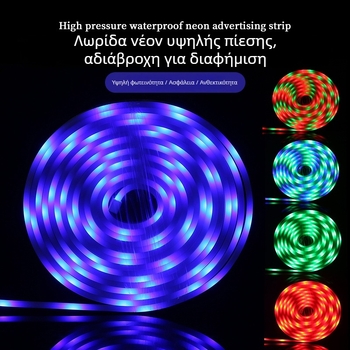 Χονδρική ευέλικτη COB LED Νέον Λωρίδα για εξωτερική διαφήμιση, αδιάβροχη, πλάτος 12 mm, 8W, 180° δέσμη, τηλεχειριστήριο