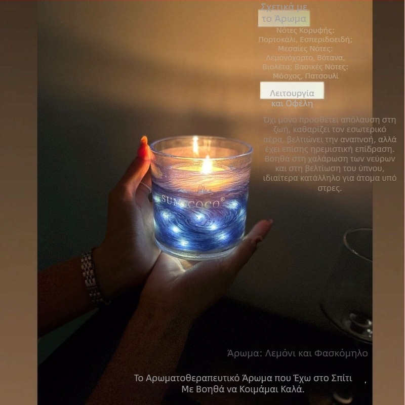 Sumicoco Blue Lover αρωματικό κερί σόγιας σε κουτί δώρου για τα γενέθλια του δασκάλου