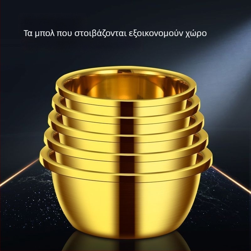 Χρυσός νιπτήρας από ανοξείδωτο ατσάλι, ποιότητας τροφίμων, οικιακή χρήση