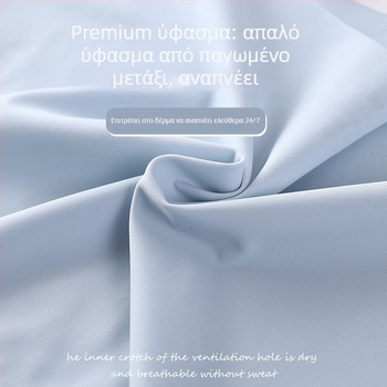 Γυναικεία εσώρουχα χωρίς ραφές από ice silk με γραφένιο για απομάκρυνση υγρασίας και αντιβακτηριακή επένδυση, μονόχρωμα