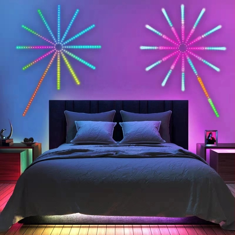 5V RGB LED λωρίδα με εφέ πυροτεχνημάτων – φωνητικός έλεγχος, έξυπνος εσωτερικός φωτισμός, έλεγχος μέσω εφαρμογής