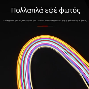 Χριστουγεννιάτικη ευέλικτη LED νέον σιλικόνης λωρίδα φωτισμού, 12V, εξωτερική αδιάβροχη διαφημιστική λωρίδα για γράμματα; δυνατότητα μορφών κατά παραγγελία, κοπή κατά μήκος, πολλαπλά χρώματα και θερμοκρασίες χρώματος