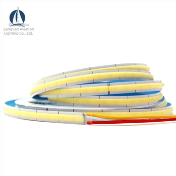 Λωρίδα LED COB DC5V, λευκός και ζεστός διπλός τόνος χρώματος, τριχρωμική ρύθμιση φωτισμού, 500 LED, πλάτος 10 mm, εντοιχισμένη σε ντουλάπι, εσωτερικός φωτισμός, ρυθμιζόμενη, γωνία δέσμης 120°, CRI 90