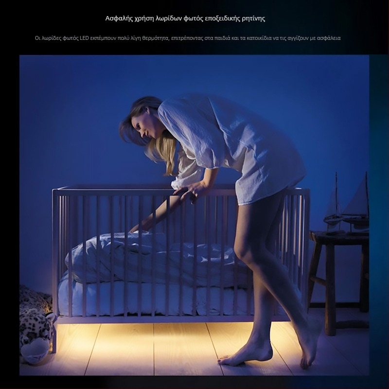 Έξυπνη λωρίδα LED σε σχήμα V με 55-χρωματικό RGB gradient, αυτοκόλλητη, αδιάβροχη, τηλεχειριστήριο, για KTV και οικιακή διακόσμηση