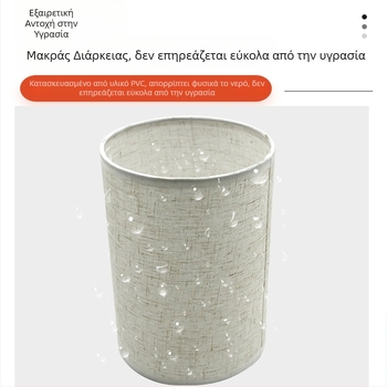Κυλινδρικό λινό αμπαζούρ για επιτραπέζιο λαμπτήρα, δαπέδου λαμπτήρα, τοίχου λαμπτήρα και πολυέλαιο