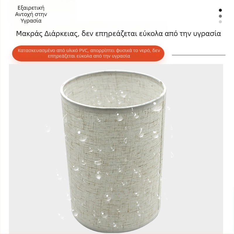 Κυλινδρικό λινό αμπαζούρ για επιτραπέζιο λαμπτήρα, δαπέδου λαμπτήρα, τοίχου λαμπτήρα και πολυέλαιο