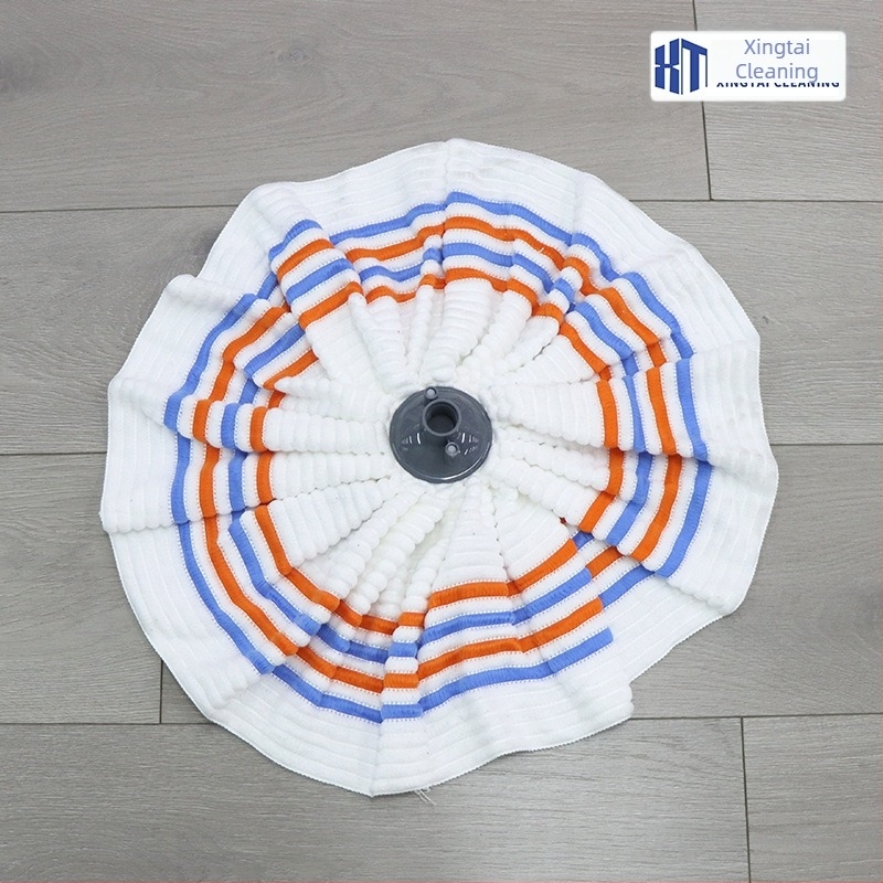 Απορροφητικό mop με στρογγυλή κεφαλή από Microfiber, με λαβή, για οικιακή και επαγγελματική χρήση, ενιαίο πανί για μεγάλες επιφάνειες