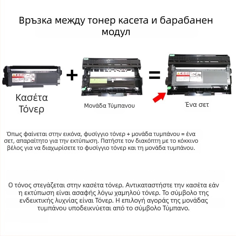 Κασέτα τόνερ και βάση για drum για Brother HL-2260/2260D/2560DN