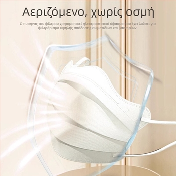 Μάσκα μίας χρήσης με σχέδιο πεταλούδας, UV προστασία UPF50+, προστασία από σκόνη και ήλιο, προστασία ματιών, παχιές άκρες, άνετη για άνοιξη-καλοκαίρι, οπτικά λεπταίνει το πρόσωπο