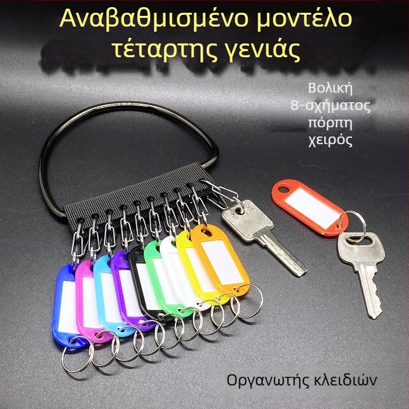 Μεταλλικό σετ κλειδιών για οργάνωση φοιτητικού δωματίου με ετικέτα, δαχτυλίδι κλειδιού και δίσκο αποθήκευσης