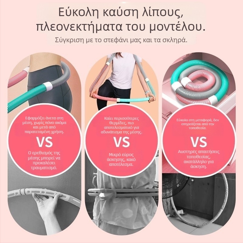 Νέος μαλακός δακτύλιος γυμναστικής για κοιλιά με επιβάρυνση, ήπιος στη μέση, για γραμμωμένο ολόκληρο το σώμα