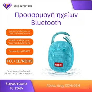 Αδιάβροχο ηχείο Bluetooth με υποδοχή κάρτας TF, φορητό μίνι εξωτερικό ασύρματο ηχείο με λουράκι
