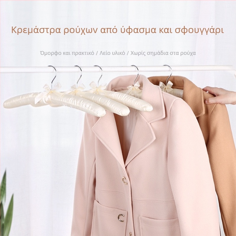 Κρεμάστρα για παλτό από κασμίρι, εξαιρετικά χοντρή, με μαλακό σφουγγάρι, χωρίς ίχνη, αντι-παραμόρφωση, για χειμωνιάτικα παλτά