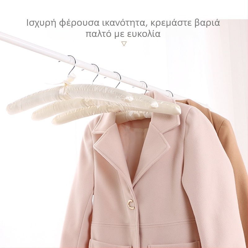 Κρεμάστρα για παλτό από κασμίρι, εξαιρετικά χοντρή, με μαλακό σφουγγάρι, χωρίς ίχνη, αντι-παραμόρφωση, για χειμωνιάτικα παλτά