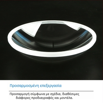 Κυρτοσφαιρικός φακός υψηλής ακρίβειας για λέιζερ και απεικόνιση, προσαρμόσιμο θετικό και αρνητικό μήκος εστίασης, γυάλινος φακός με ακρίβεια.