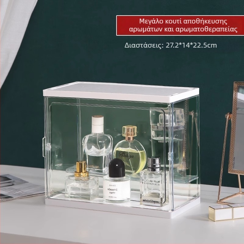 Ακρυλικός οργανωτής τραπεζιού για καλλυντικά και αρώματα – διαφανές εκθετήριο