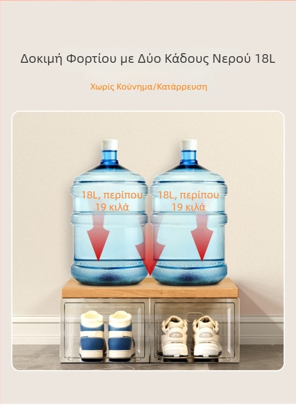 Πλήρως διαφανές ακρυλικό κουτί παπουτσιών για AJ μπασκετ παπούτσια, προστασία από σκόνη, αντιοξείδωση, τοίχος αποθήκευσης παπουτσιών