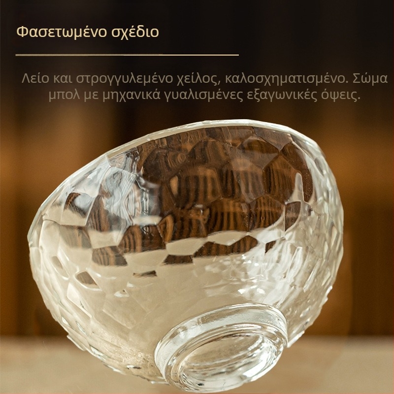 Διαφανές γυάλινο κύπελλο προσφορών νερού κινεζικού στυλ για βουδιστικό θυσιαστήριο, κύπελλο ιερού νερού από λευκό κρύσταλλο, επιτραπέζιο διακοσμητικό