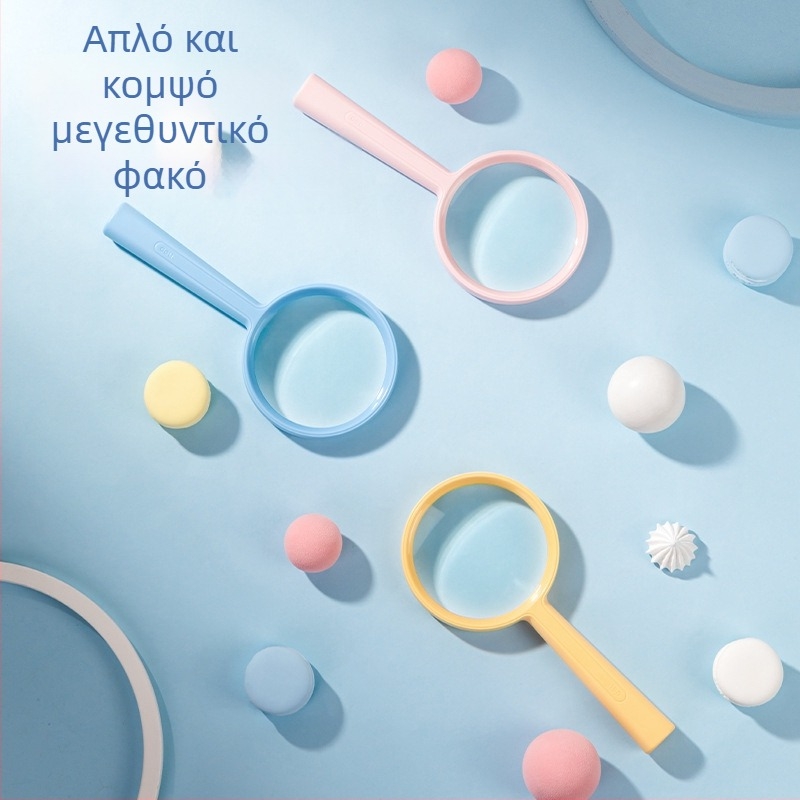 Deli LZ100 Φορητός Χειρός Μεγεθυντικός Φακός για Μαθητές, 2.2x Οπτική Μεγέθυνση για Ανάγνωση Εκπαιδευτικών Βιβλίων και Εφημερίδων