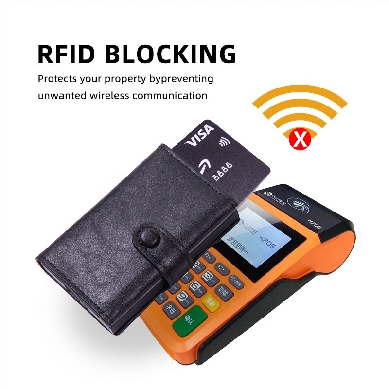 Θήκη πιστωτικών καρτών με προστασία RFID, μακαρόν στιλ και πολλαπλά διαμερίσματα