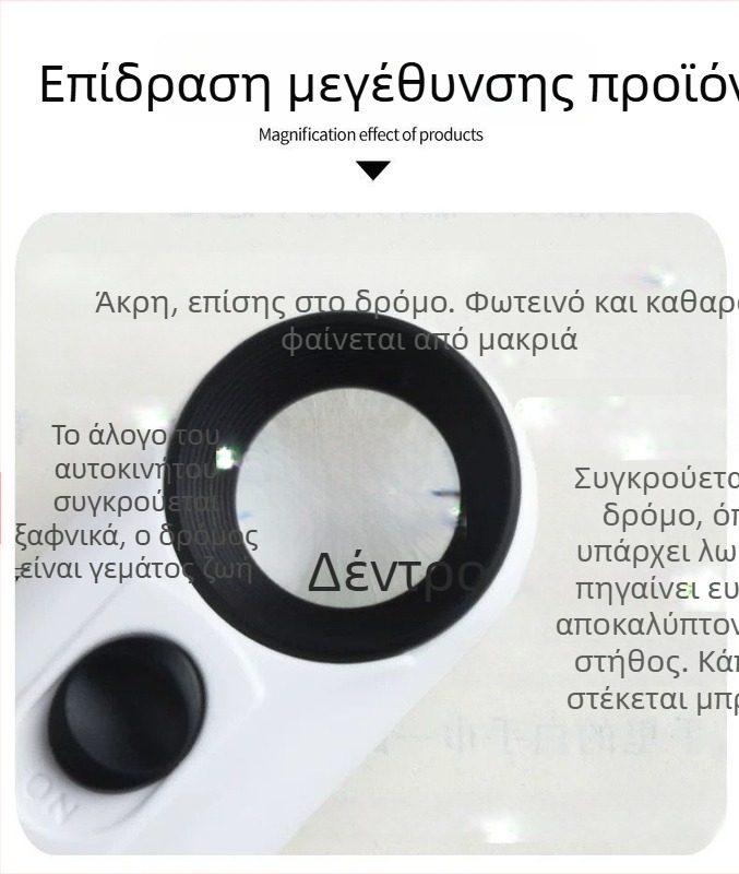 40x Χειροκίνητος Μεγεθυντής LED για Αρχατικό Νεφρίτης, Κοσμήματα και Σφραγίδες — HD Επιθεώρηση