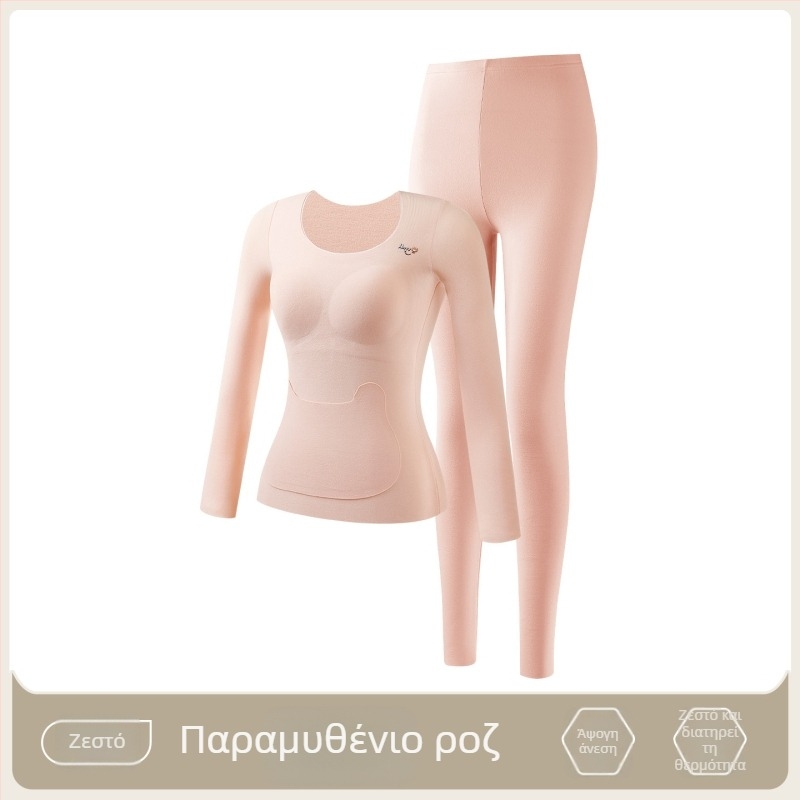 Κοριτσίστικο μακρυμάνικο τοπ με ενσωματωμένες επενδύσεις στήθους, ζεστό βασικό ρούχο για εφήβους, μοτίβο με κινούμενα σχέδια, φθινοπωρινή ενδυμασία