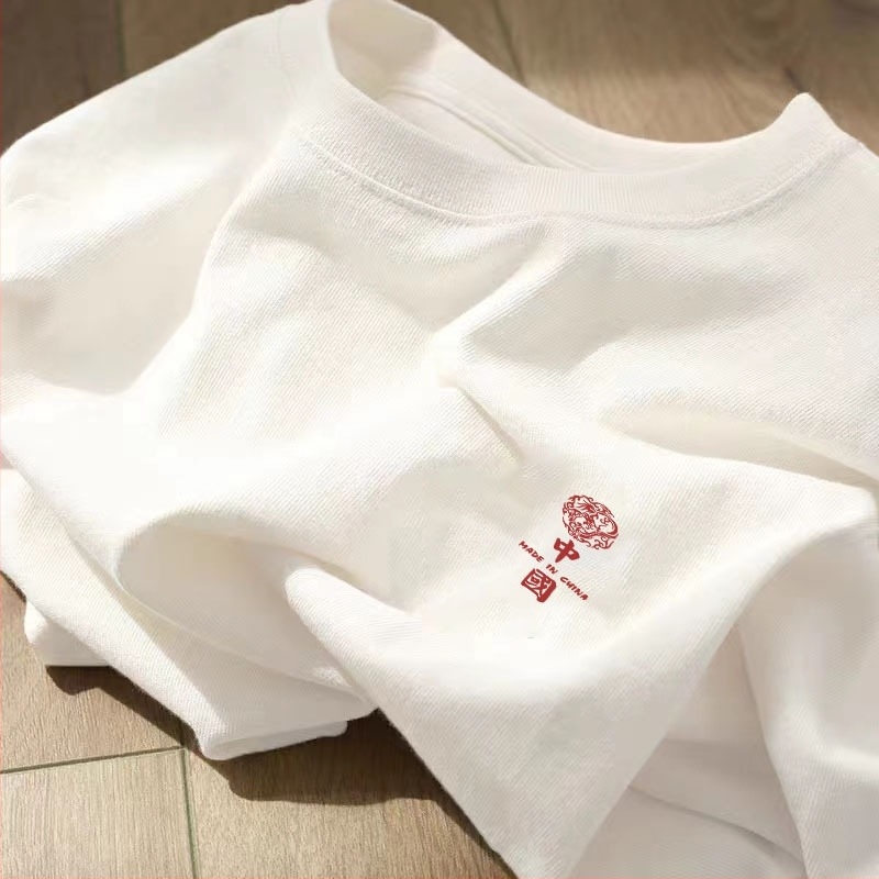 Γυναικείο κοντομάνικο T‑shirt από 100% βαμβάκι, άνετη εφαρμογή, στρογγυλός λαιμός, καλοκαιρινό κορεατικού ύφους τοπ για layering