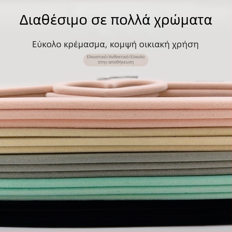 Κρεμάστρα ρούχων σε σχήμα καρδιάς με βελούδινη επιφάνεια, 42 cm, για γραβάτες και φουλάρια