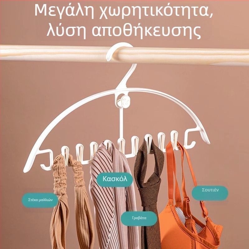 Κρεμάστρα ρούχων με κυματοειδή σχεδίαση και αντιολισθητική επιφάνεια, χωρίς ίχνη, για αποθήκευση ρούχων σε κοιτώνα φοιτητών
