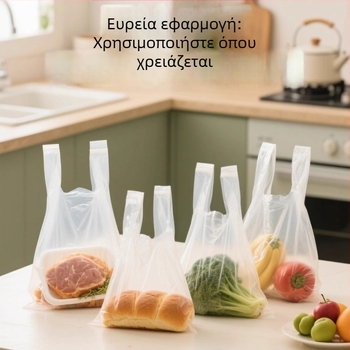 Τσάντα διατήρησης φρεσκάδας σε στυλ γιλέκου για φρούτα και κουζίνα, χοντρή μιας χρήσης μεμβράνη τροφίμων, σακούλα απορριμμάτων κουζίνας