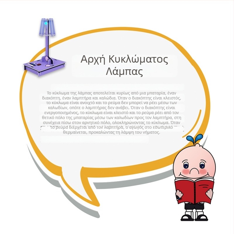Σετ DIY φυσικών πειραμάτων: κύκλωμα με διακόπτη, επιτραπέζιος λαμπτήρας οπτικής ίνας, φακός, ανιχνευτής νομισμάτων και υλικά χειροτεχνίας