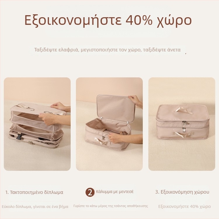 Κρεμαστή τσάντα αποθήκευσης ρούχων για ταξίδια, επαγγελματικά ταξίδια, ντουλάπα ξενοδοχείου, με μεγάλη χωρητικότητα για εσώρουχα