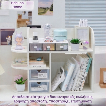 Επιτραπέζιο ράφι αποθήκευσης καλλυντικών, γωνιακό ράφι βιβλίων για παιδιά και οργάνωση γραφείου