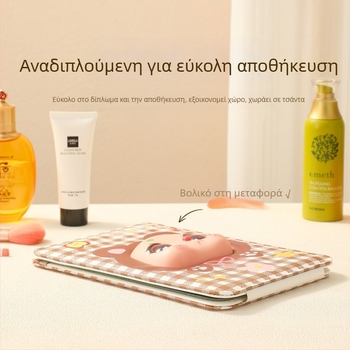 Αναδιπλούμενος καθρέφτης μακιγιάζ για γραφείο, φορητός καθρέφτης καλλυντικών με καπάκι ανάκλισης, στυλ Insta για φοιτητικό δωμάτιο