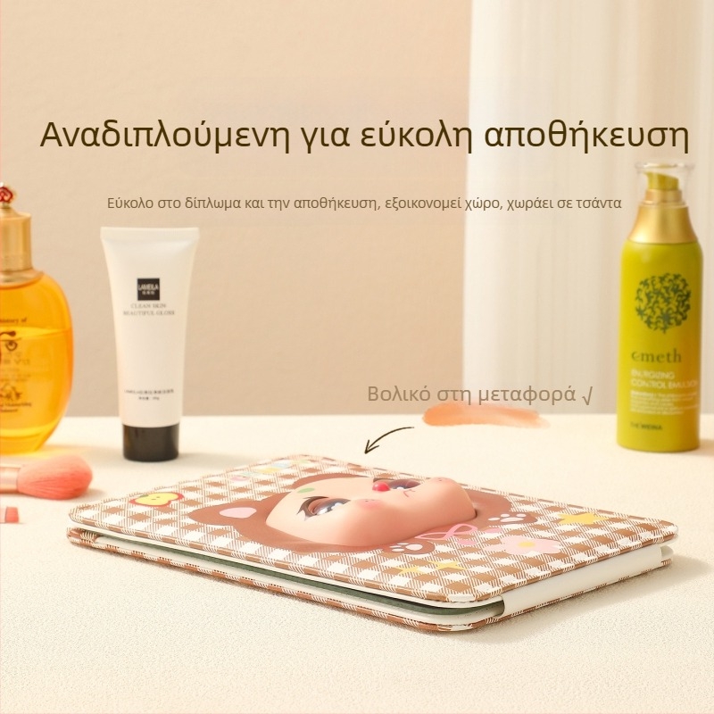 Αναδιπλούμενος καθρέφτης μακιγιάζ για γραφείο, φορητός καθρέφτης καλλυντικών με καπάκι ανάκλισης, στυλ Insta για φοιτητικό δωμάτιο