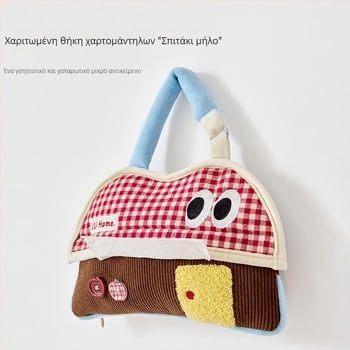 LiliHome Apple House Καλλιτεχνική θήκη χαρτοπετσέτων αυτοκινήτου με τοίχο – φορητή για αυτοκίνητο και οικιακή αποθήκευση