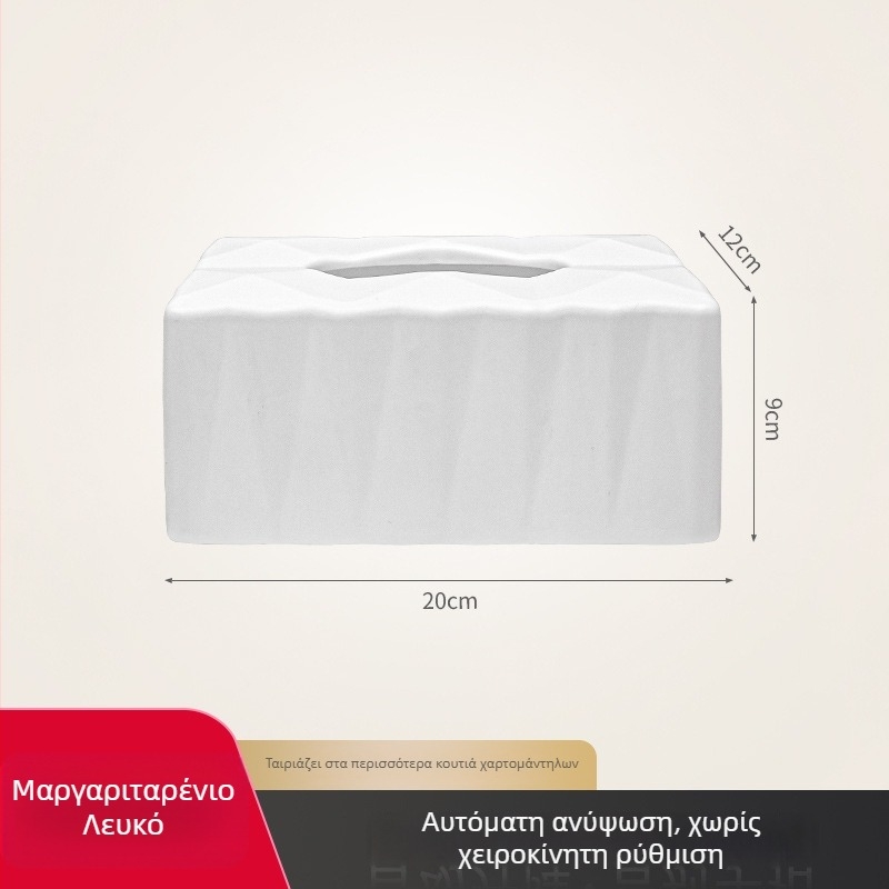 Ασημένιο κουτί χαρτοπετσέτων – Μοντέρνος μινιμαλιστικός σχεδιασμός για το σαλόνι