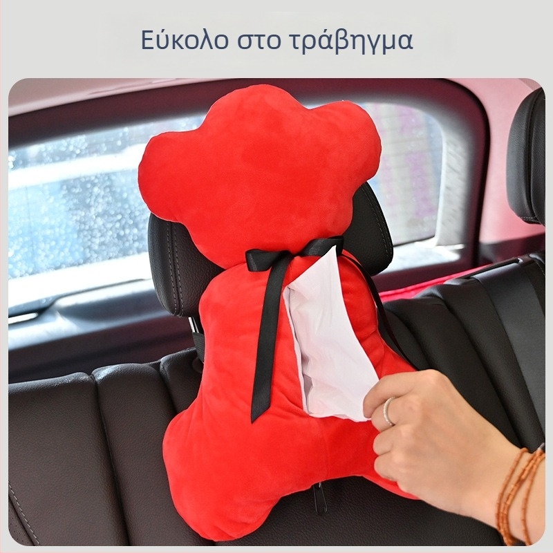 Λούτρινο κρεμάμενο κουτί χαρτοπετσέτων αυτοκινήτου — για τοποθέτηση σε ηλιοπροστασία, πλάτη καθίσματος ή οροφή (37 × 30 εκ)