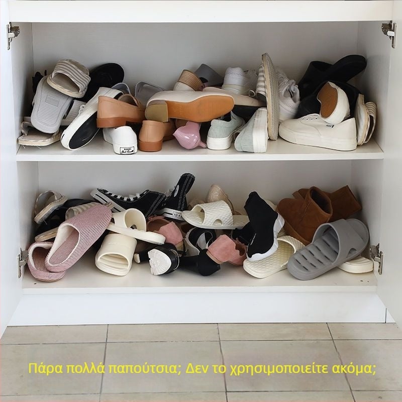 Ράφι αποθήκευσης παπουτσιών εξοικονομεί χώρο, διπλού επιπέδου, κατάλληλο για οικία ή φοιτητικό δωμάτιο, οργανωτής αποθήκευσης