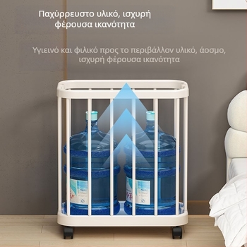 Πλαστικό καλάθι ρούχων με ρόδες, μεγάλη χωρητικότητα, για οικιακή χρήση και μπάνιο