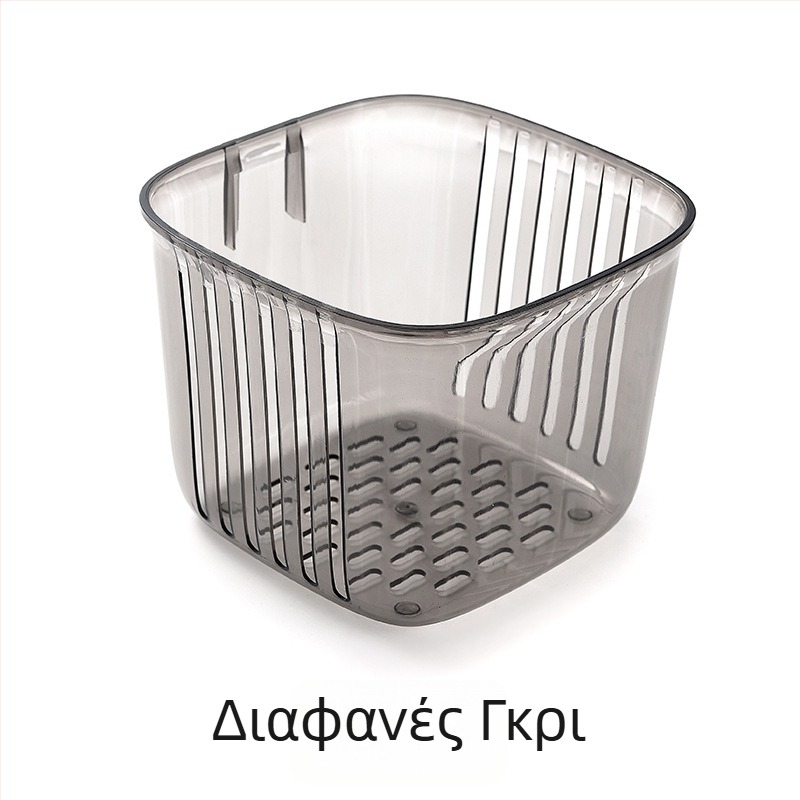 Κρεμαστή θήκη αποθήκευσης τζίντζερ και σκόρδου, για κουζίνα με αυτοκόλλητο στο πίσω μέρος