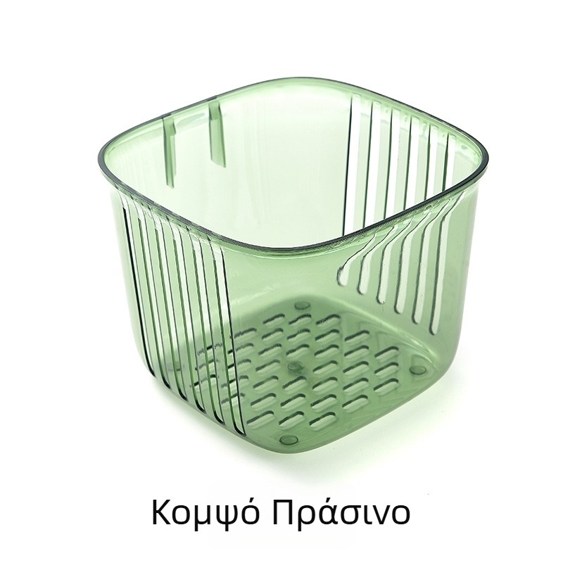 Κρεμαστή θήκη αποθήκευσης τζίντζερ και σκόρδου, για κουζίνα με αυτοκόλλητο στο πίσω μέρος